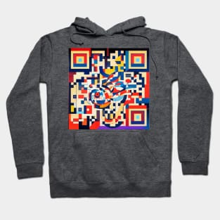 RickRoll QR Code Abstract Painting T-Shirt Hoodie